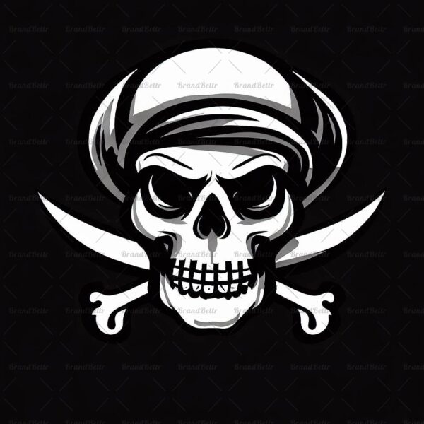 Piratenschädel und gekreuzte Knochen
